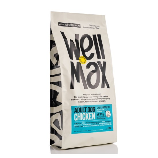 Wellmax Dog Adult Chicken 12kg + 2kg Δώρο