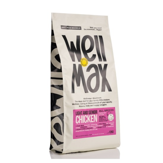 Wellmax Dog Light Senior Chicken 12kg + 2kg ΔΩΡΟ