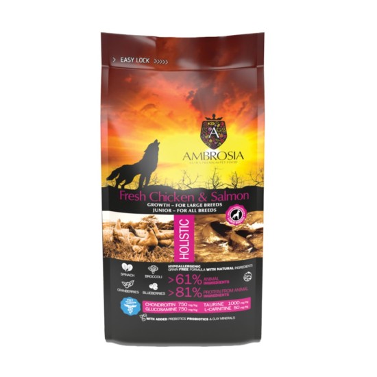 Ambrosia Puppy Large Fresh Chicken & Salmon 2kg