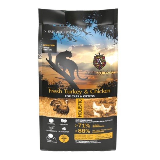 Ambrosia Cat & Kitten Fresh Turkey & Chicken 5kg