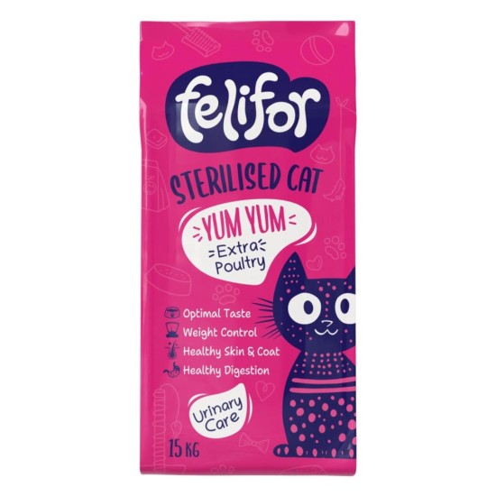 Felifor Sterilised Cat Extra Poultry 15kg