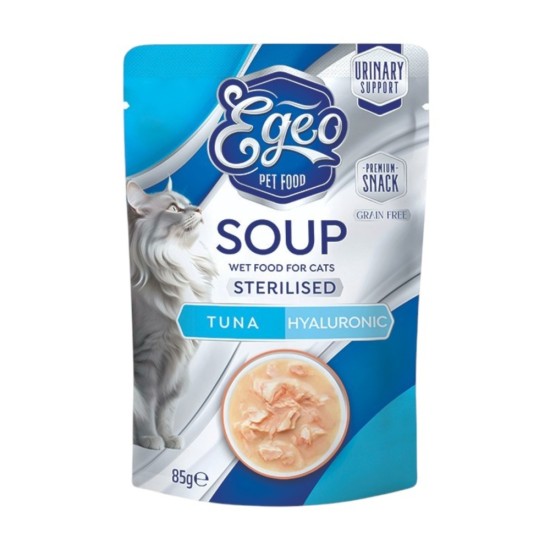 Egeo Cat Soup Sterilised Tuna Hyaluronic acid 85gr