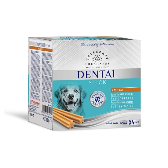 Celebrate Freshness Dental Multipack Sticks Natural Small 4X110gr 28pcs
