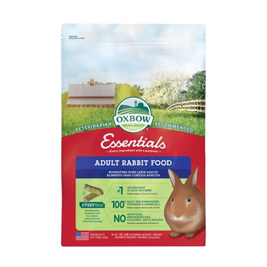 Oxbow Πλήρης τροφή Adult Rabbit 4.54kg OX353201