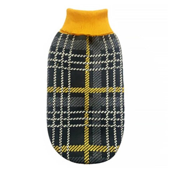 Pet Camelot Ρούχο Σκύλου Πλεκτό Yellow Plaid Colour 50cm 3645-50