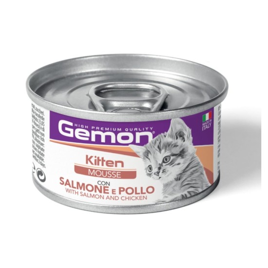 Gemon Cat Mousse Kitten Salmon & Chicken 85gr