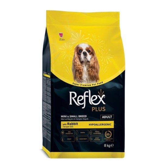 Reflex Plus Mini Small Breed Adult Dog Rabbit 8kg