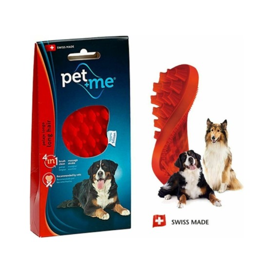 pet+me Grooming Βούρτσα L για Μακρύτριχους Σκύλους για Περιποίηση Τριχώματος
