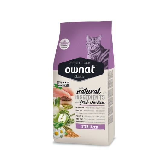 Ownat Classic Sterilized με Κοτόπουλο 15kg