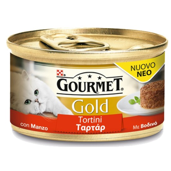 Purina Gourmet Gold Βοδινό Ταρτάρ 85gr