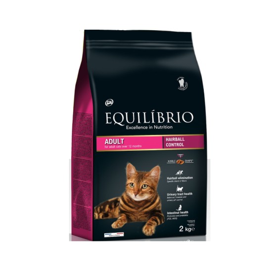 Equilibrio Adult Hairball Controll με Κοτόπουλο 2kg