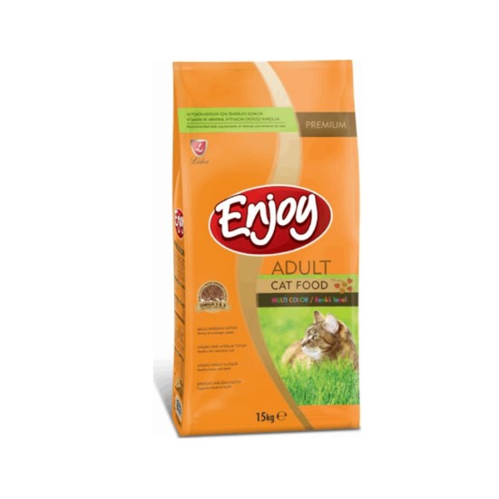 Lider Enjoy Adult Cat Multicolor Ξηρά Τροφή για Ενήλικες Γάτες με Κοτόπουλο 15kg