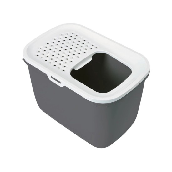 Savic Τουαλέτα Γάτας Hop In Κλειστή σε Γκρι Χρώμα Μ58.5xΠ39xΥ39cm