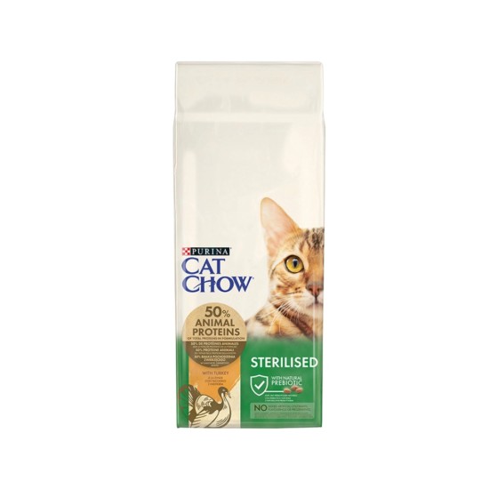 Purina Cat Chow Sterilised με Γαλοπούλα 15kg