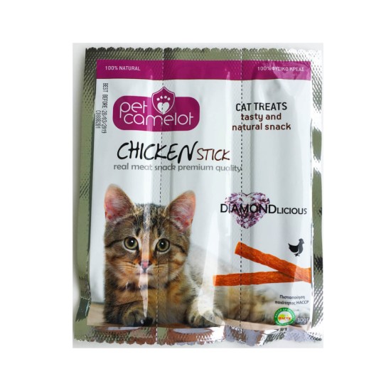 Pet Camelot Chicken Sticks Λιχουδιές Γάτας με Κοτόπουλο 30gr 1472