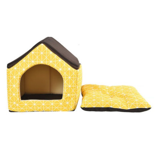 Pet Camelot Σπιτάκι Large σε Κίτρινο χρώμα 45x45cm