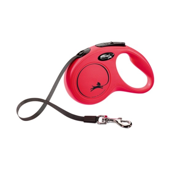Flexi Αυξομειούμενος Οδηγός Classic ιμάντας 5μ. έως 50kg  Κόκκινο Large