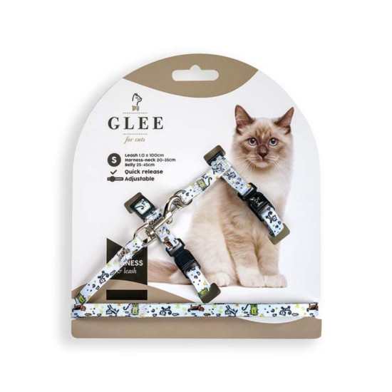 Glee Σαμαράκι & Οδηγός Ιμάντα Funny Cat Small 89220
