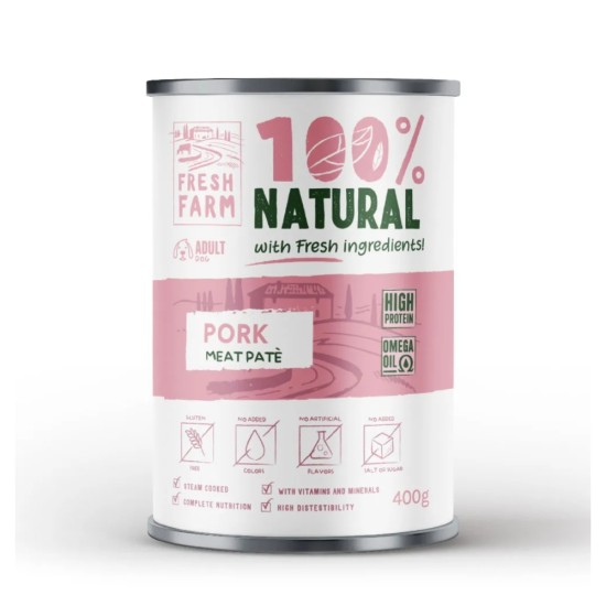 Fresh Farm 100% Natural απαλό Πατέ με χοιρινό Can 400gr 511003