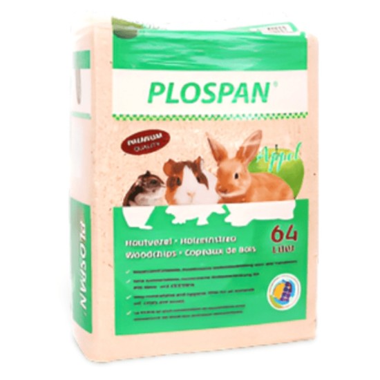 Pet Camelot Plospan Ροκανίδια για Κλουβί Τρωκτικών με Μήλο 64lt