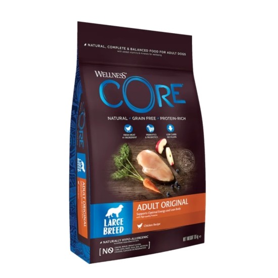 Wellness Core Adult Original Large Breed 10Kg+2kg Δώρο