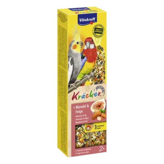 Vitakraft Kracker Duo για Μεσαίους Παπαγάλους Αμύγδαλο Σύκο (2τμχ) 313412