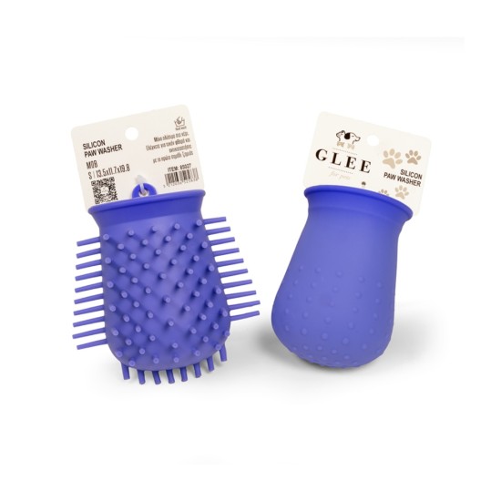 Glee Silicon Paw Washer Small Μωβ 85027
