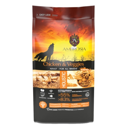 Ambrosia Adult Chicken Veggies 12kg
