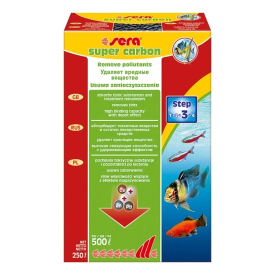 Sera Super Carbon 250gr A28400