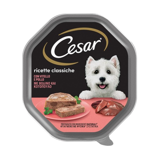 Cesar Κονσερβάκι Σκύλου Βοδινό Κοτόπουλο 150gr