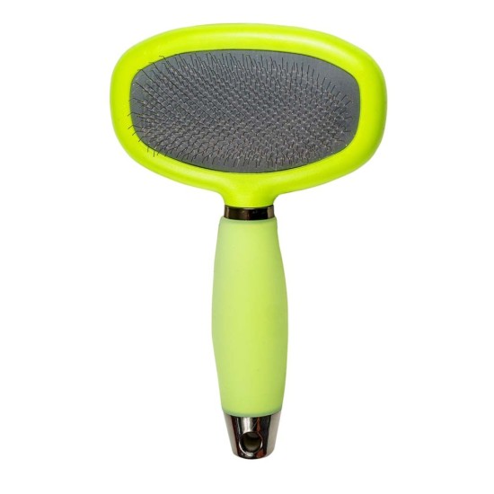 Glee Βούρτσα Slicker Οβάλ Διπλής Όψης Lime 85001
