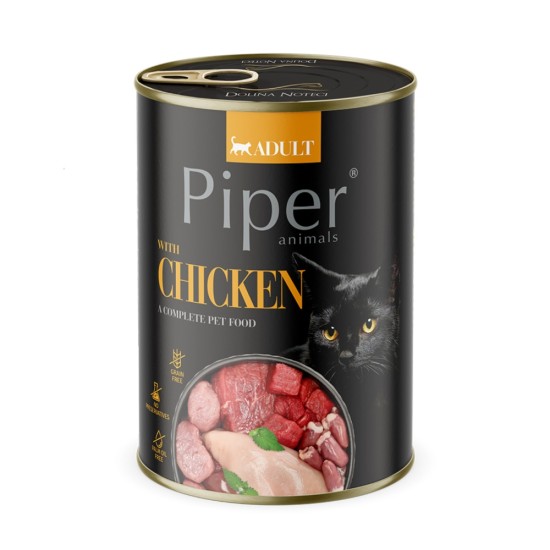 Piper Adult Cat Κοτόπουλο Κονσέρβα 400gr