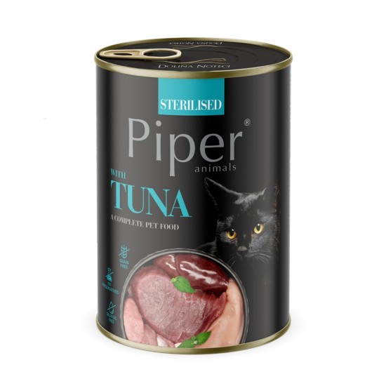 Piper Adult Cat Sterilised Τόνος Κονσέρβα 400gr