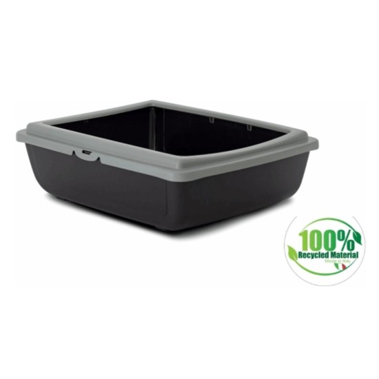 Pet Camelot Λεκάνη Γάτας Eco σε Γκρι Χρώμα Μ48xΠ38xΥ14cm