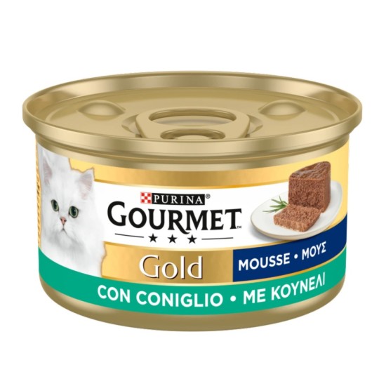 Purina Gourmet Gold Mousse Κουνέλι 85gr 24τμχ