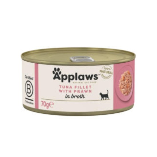 Applaws Cat Κονσέρβα με Τόνο και Γαρίδα 156gr