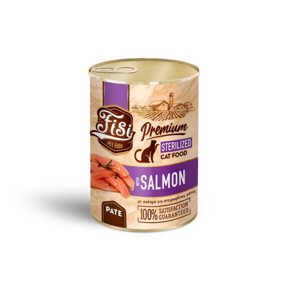 Fisi Cat Sterilised Σολομός Πατέ 400gr