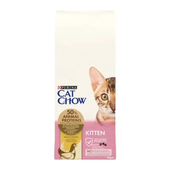 Purina Cat Chow Kitten με Κοτόπουλο 15kg