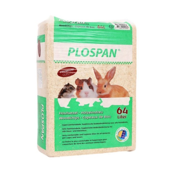 Pet Camelot Plospan Ροκανίδια για Κλουβί Τρωκτικών 64lt
