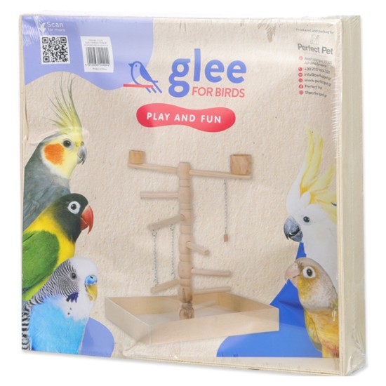 Glee Σταντ Πτηνών Wooden Playground 41X41X55cm 91278
