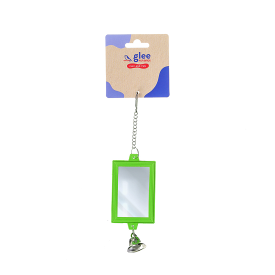 Glee Παιχνίδι Πτηνών Rectangular Mirror 10cm Πράσινο 91286-20