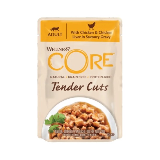 Wellness Core Tender Cuts Fillets Chicken Liver 85gr