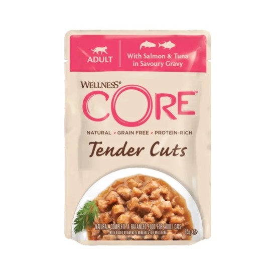 Wellness Core Tender Cuts Fillets Salmon Tuna 85gr