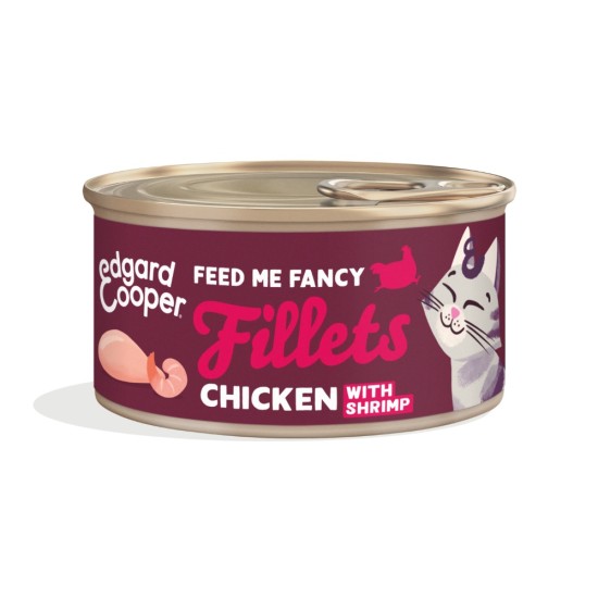 Edgard Cooper Cat Chicken Shrimp Fillets 70gr