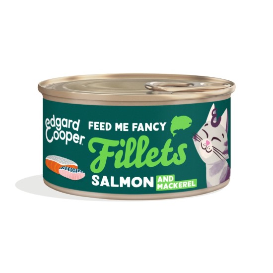 Edgard Cooper Cat Salmon Mackerel Fillets 70gr