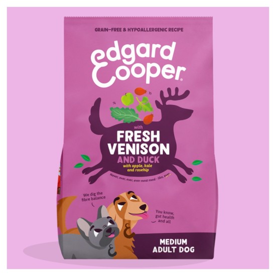 Edgard Cooper Dog Adult Medium Fresh Venison Duck 1kg