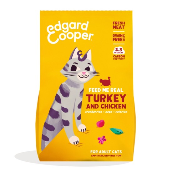 Edgard Cooper Cat Adult Turkey Chicken 2kg