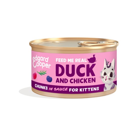 Edgard Cooper Cat Kitten Duck Chicken Chunks 85gr