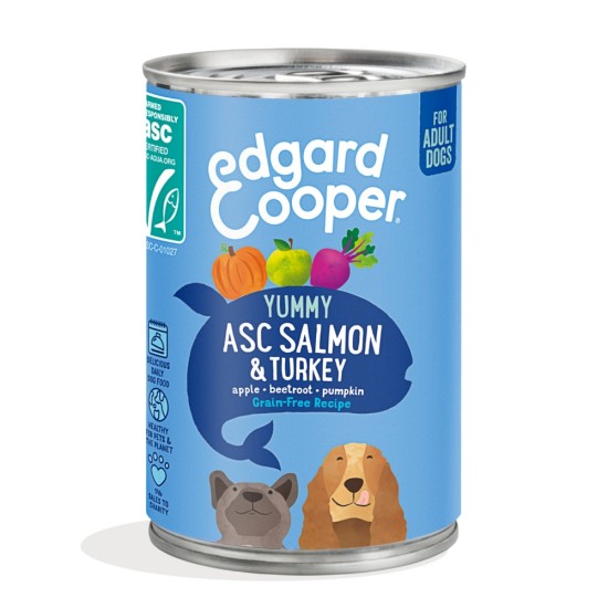 Edgard Cooper Dog Adult Salmon Turkey Wet 400gr