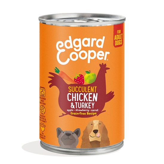 Edgard Cooper Dog Adult Chicken Turkey Wet 400gr
